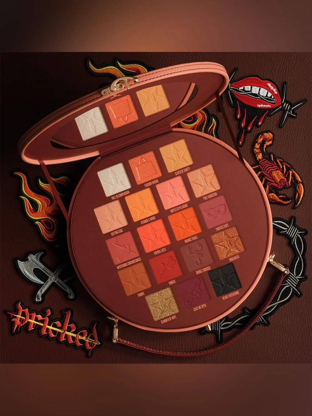 Jeffree Star Pricked Collection - Warm Rust & Gold Eyeshadow Palette